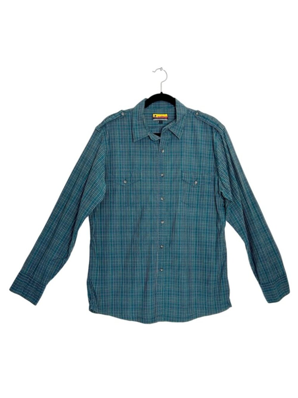 Brooklyn Industries Men’s Multicolor Plaid Button Up Shirt in Blue - Sz XL
